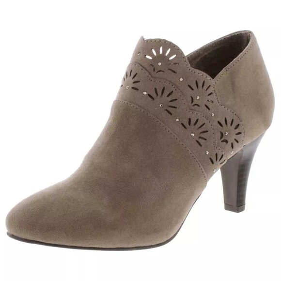 Karen Scott Womens Marana Almond Toe Ankle Fashion Boots Stone Gray Size 7.5 - Picture 1 of 3